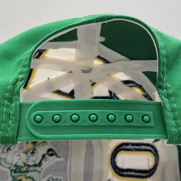 VTG 90s Notre Dame Fighting Irish Snapback Hat Vortex Swirl Twins Enterprise Cap